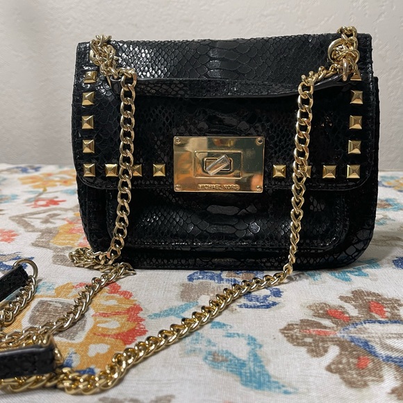 MICHAEL Michael Kors Black Python Embossed
Leather - Picture 2 of 7